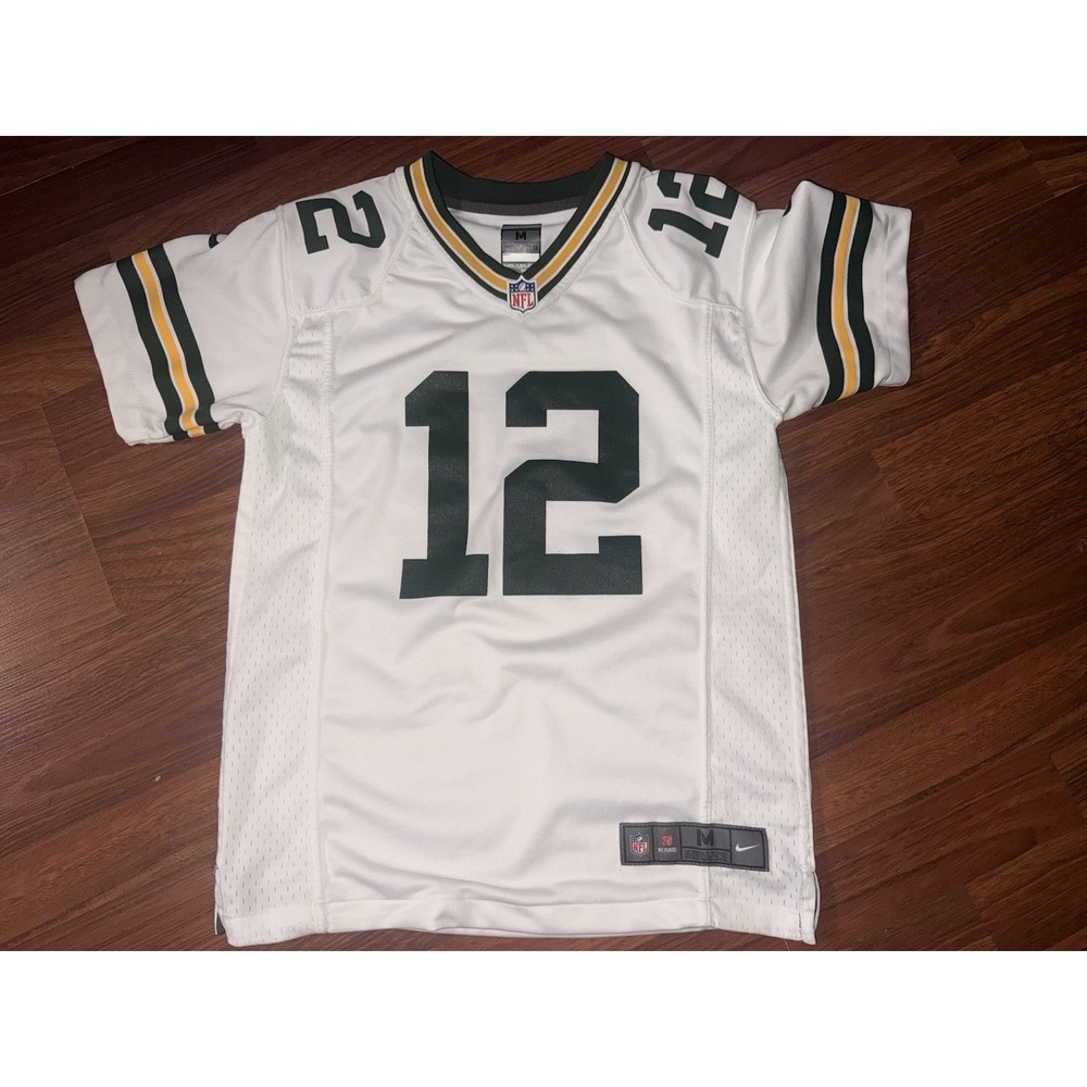 Nike NFL Aaron Rodgers Green Bay Packers Jersey #12 - Youth Large M